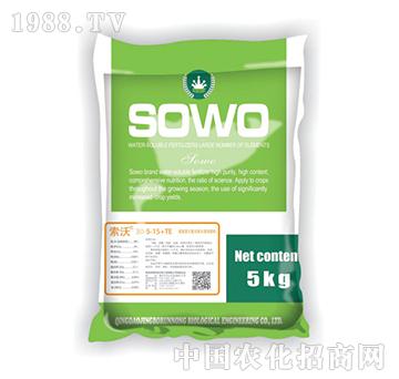 5kg高氮型大量元素水溶肥料30-5-15+TE-索沃