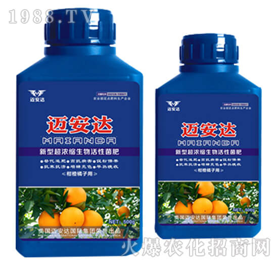 柑橘新型超浓缩生物活性菌肥（瓶）-迈安达