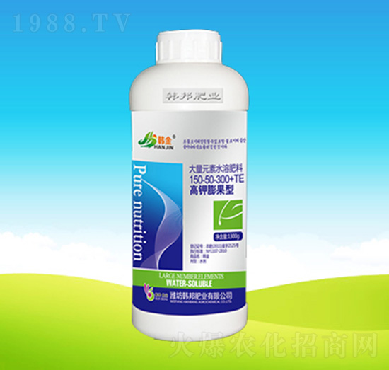 高钾膨果型大量元素水溶肥150-50-300+TE-韩邦肥业