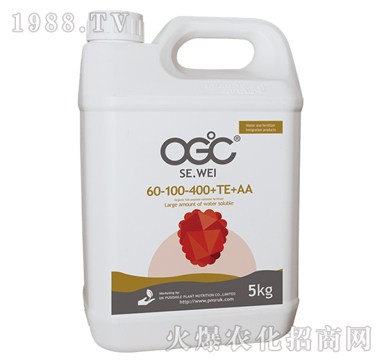 大量元素水溶肥料60-100-400+TE+AA-OGC·色味-阳光绿健