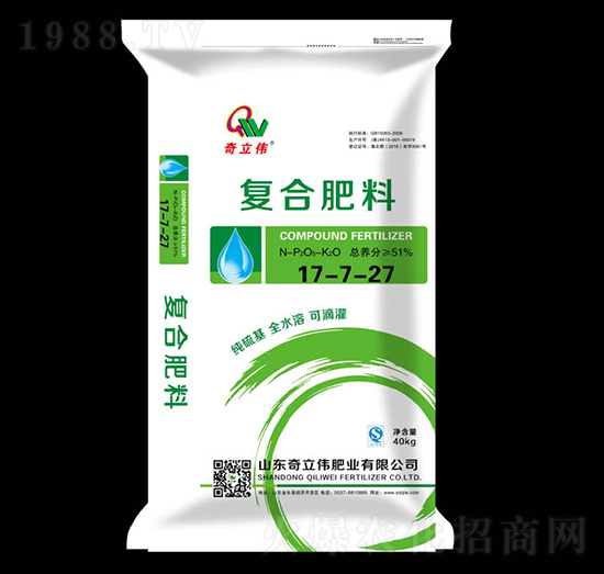 纯硫基复合肥料17-7-27-奇立伟