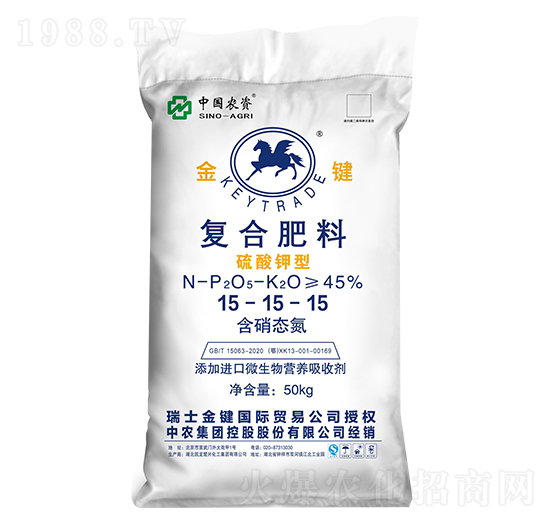 硫酸钾型复合肥料15-15-15-美可特
