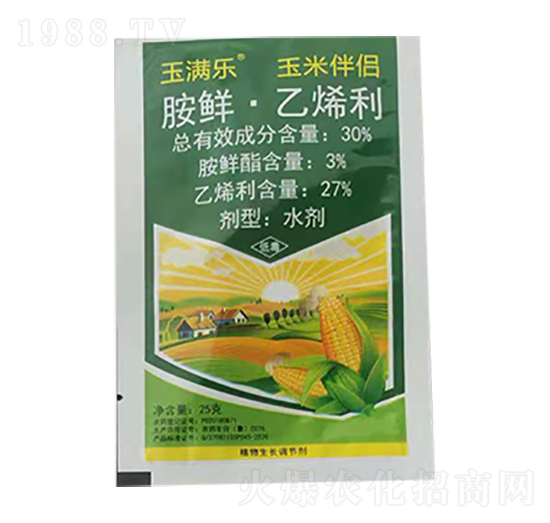 30%胺鲜·乙烯利 玉满乐 玉米伴侣 农乐农业