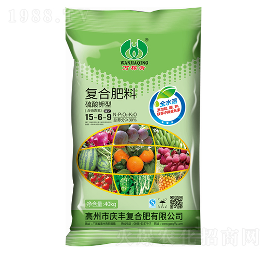 硫酸钾型复合肥料15-6-9-万稼青-庆丰