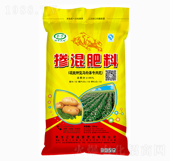 硫酸钾型马铃薯专用掺混肥料12-18-15-博丰天地-聚鑫盟