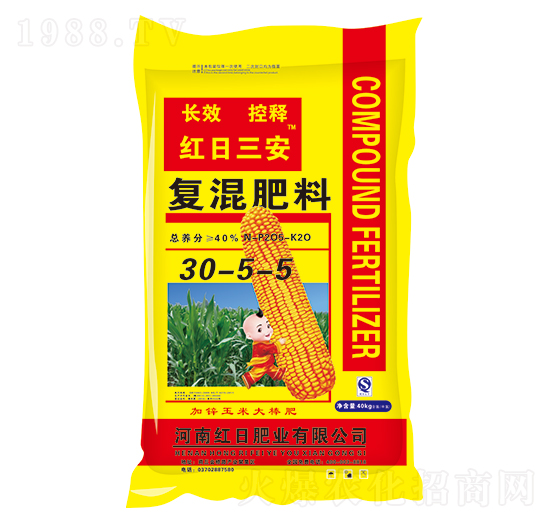 玉米控释复混肥料30-5-5-红日肥业