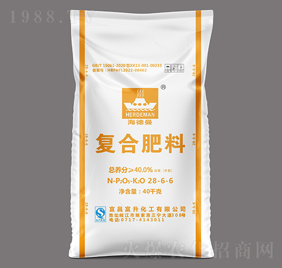 40kg高塔氯基复合肥料28-6-6-海德曼-三宁化工