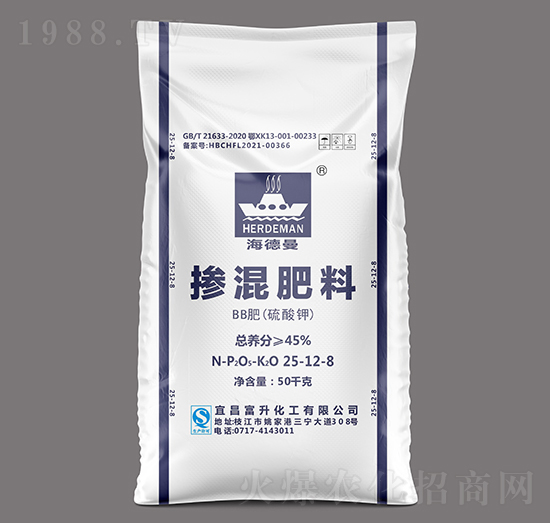 硫酸钾掺混肥料25-12-8-海德曼-三宁化工