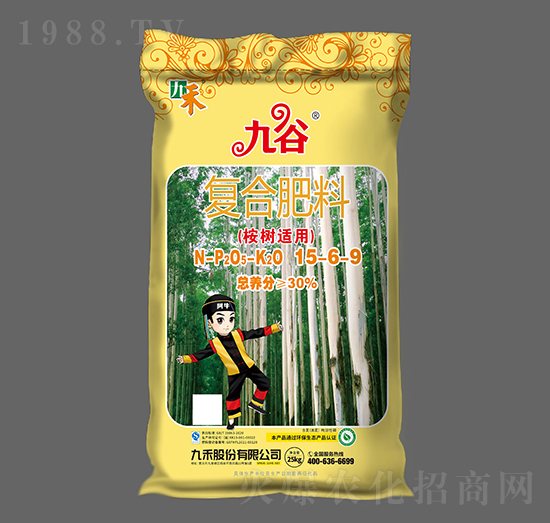 25kg桉树适用复合肥料15-6-9-九谷-九禾股份