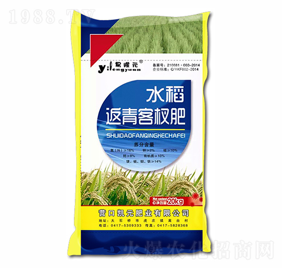 水稻返青客杈肥-沈大肥业