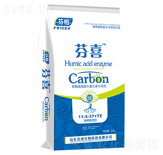 碳酶腐殖酸大量元素水溶肥11-5-37+TE-金丰洋