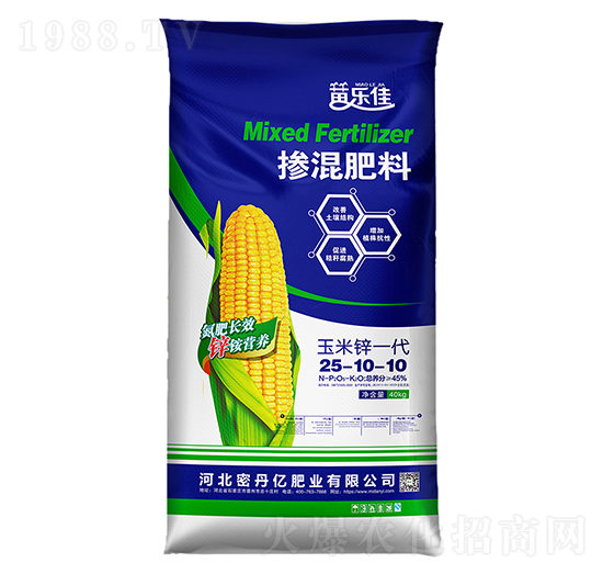 掺混肥料25-10-10-玉米锌一代-密丹亿