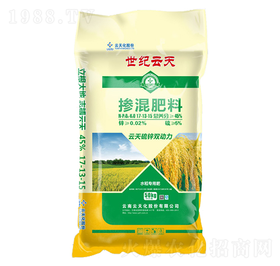 水稻专用掺混肥料12-15-13-世纪云天