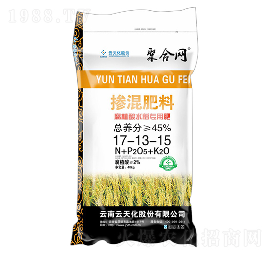 腐植酸水稻专用掺混肥料17-13-15-聚合网-世纪云天