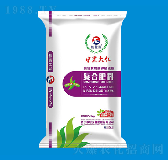 高塔黄腐酸钾复合肥料15-5-25-能量源-中农大化