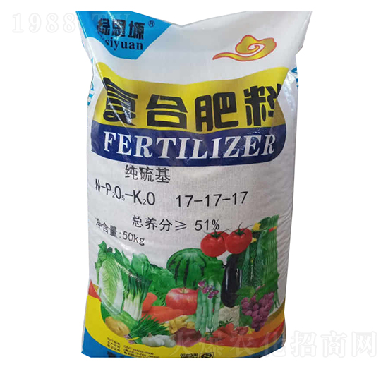 纯硫复合肥料17-17-17-福民生物