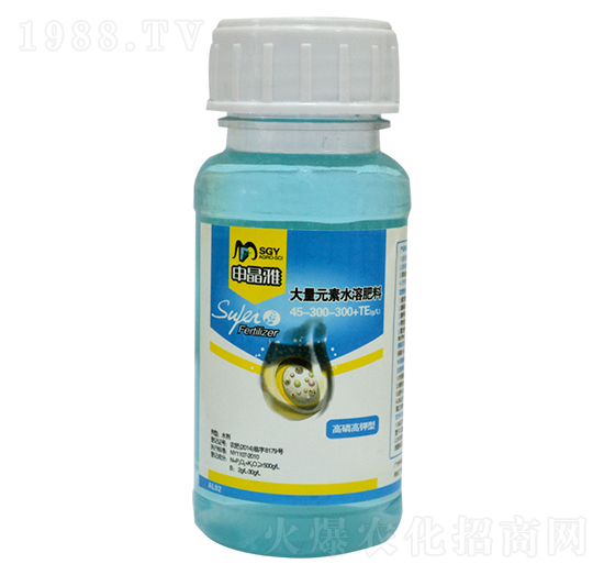 高磷高钾型大量元素水剂45-300-300+TE-申晶雅