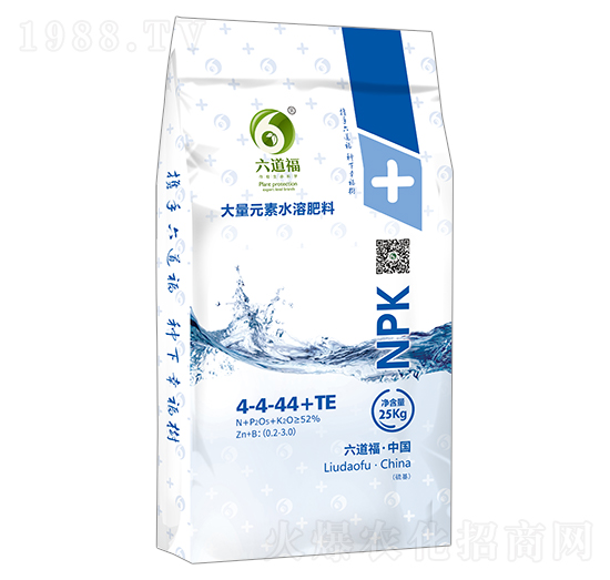 硫基大量元素水溶肥料4-4-44+TE-六道福