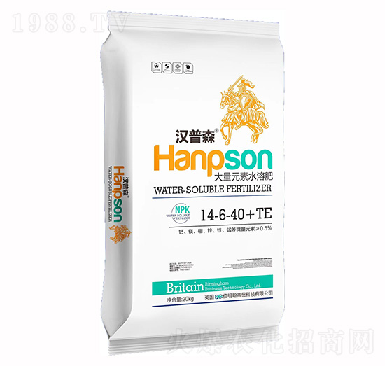 汉普森大量元素水溶肥14-6-40-富尔佳