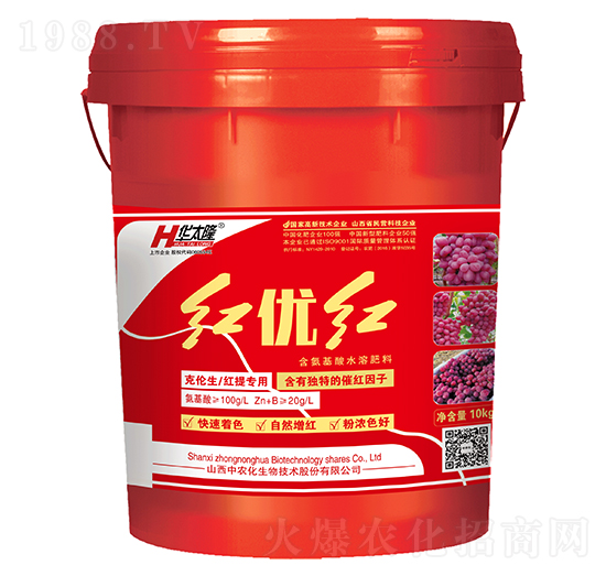红提专用含氨基酸水溶肥料-红优红-华太隆-中农化