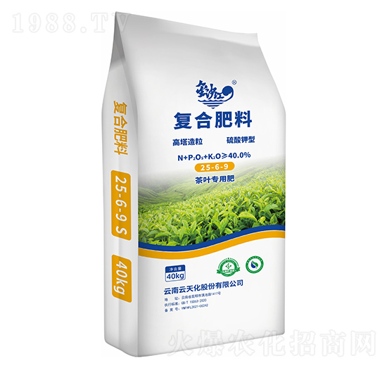 茶叶专用高塔造粒复合肥料25-6-9-金沙江-云天化