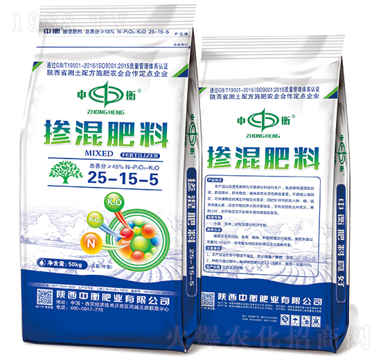 50kg掺混肥料25-15-5（中氯）-中衡