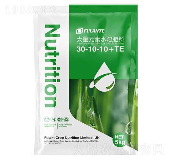 高氮大量元素水溶肥料30-10-10+TE-博海作科