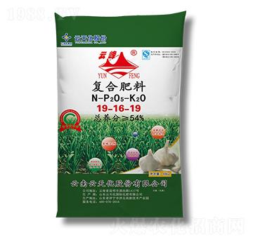 大蒜专用复合肥料19-16-19-云天化