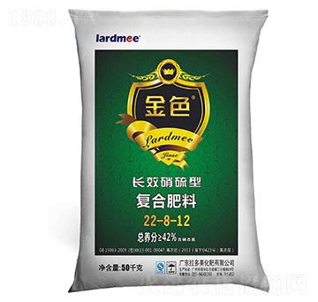 复合肥料-金色（22-8-12）长效硝硫型-拉多美化肥