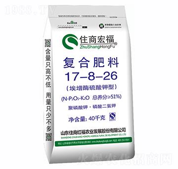 埃增酶硫酸钾型复合肥料17-8-26-住商宏福